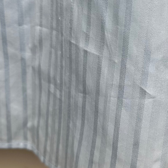 Calvin Klein  Men's Long Sleeve Cotton Light Blue Striped Size L. Shirt. NEW. - Picture 9 of 13